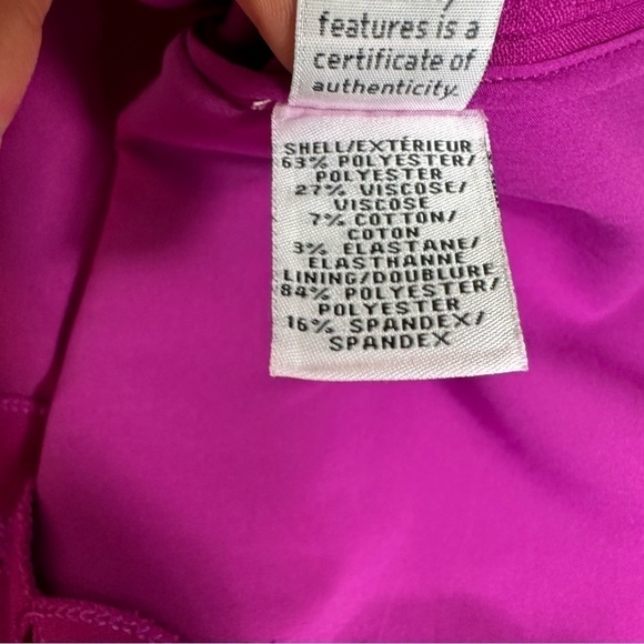 Diane von Furstenberg Dress Sz 6 Caralyn Cutout A-Line Magenta - Picture 13 of 16